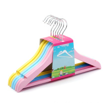 Assessed Supplier LINDON Fine Quality Colored Wooden Children Clothes Hangers